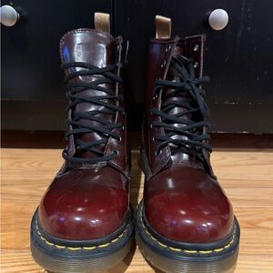 Dr. Martens Burgundy Combat Boots